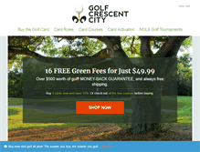 Tablet Screenshot of golfcrescentcity.com